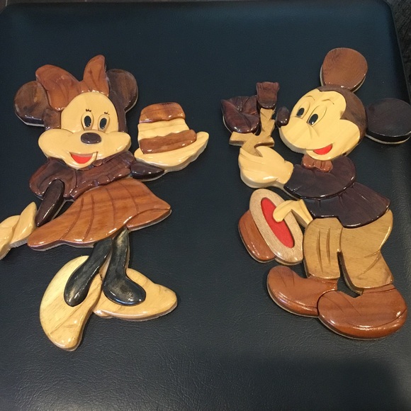 Disney Mickey & Minnie Mouse Wall Decor Vintage Mickey Mouse And